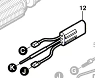 Condensateur réf. 2 609 001 564 BOSCH